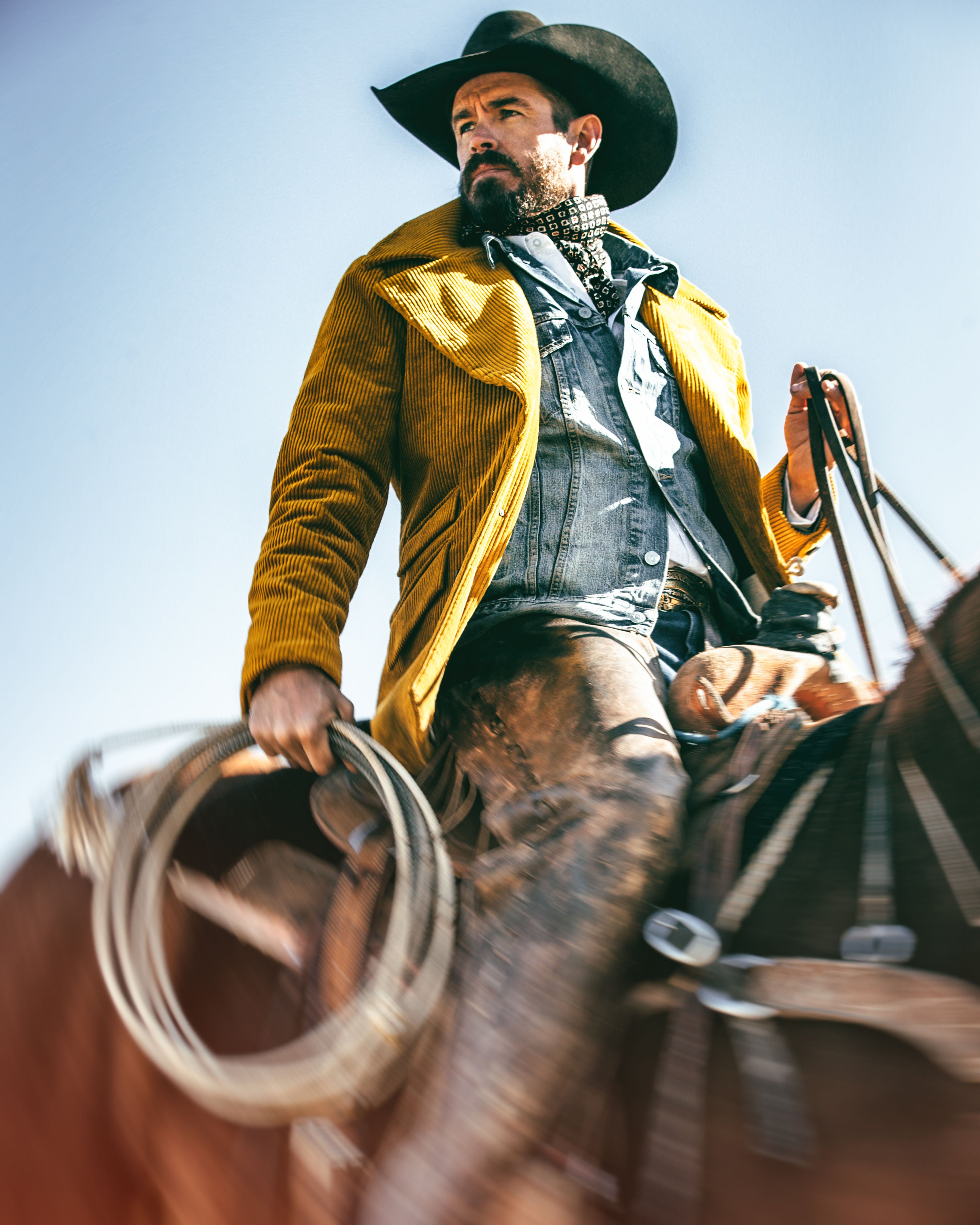 Corduroy Cowboy Jacket Gold L