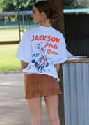 Diamond Cross Ranch Rodeo Jackson White T-Shirt