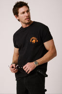 Diamond cross ranch Pocket black T-shirt