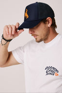 Branded Wyo Cowboy Trucker