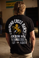 Diamond cross ranch black t-shirt
