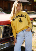 Diamond cross ranch Wyoming yellow Sweatshirt