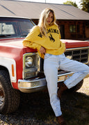 Diamond cross ranch Wyoming yellow Sweatshirt