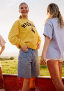 Diamond cross ranch Wyoming yellow Sweatshirt