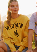 Diamond cross ranch Wyoming yellow Sweatshirt