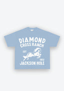 Diamond Cross Ranch Blue Horse Blue T-shirt 