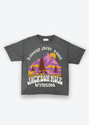 Diamond cross ranch gray t-shirt