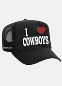 Diamond cross ranch I Heart Cowboys Trucker cap