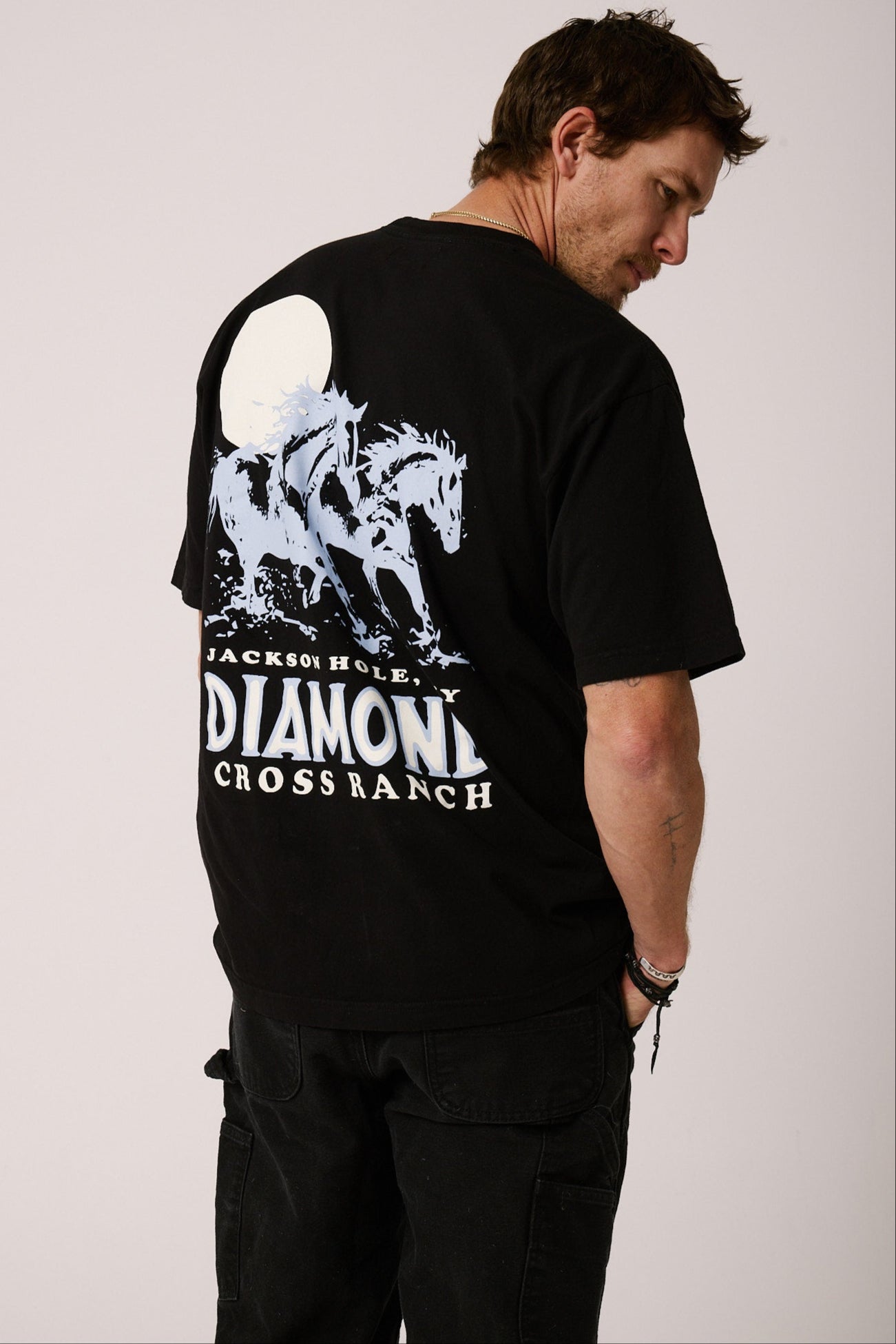 Diamond Cross Ranch Settin Sun (New)  T-Shirt