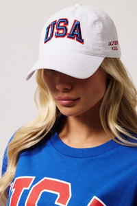 White USA Hat