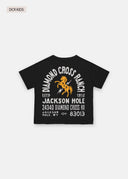 Diamond cross ranch kids black t-shirt