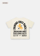 Diamond cross ranch kids white t-shirt