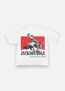 Diamond cross ranch Mountain Cowboy white t-shirt