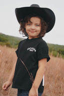 Diamond cross ranch Teton Kids black t-shirt