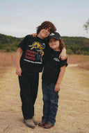 Diamond cross ranch Mustang Kids black tees