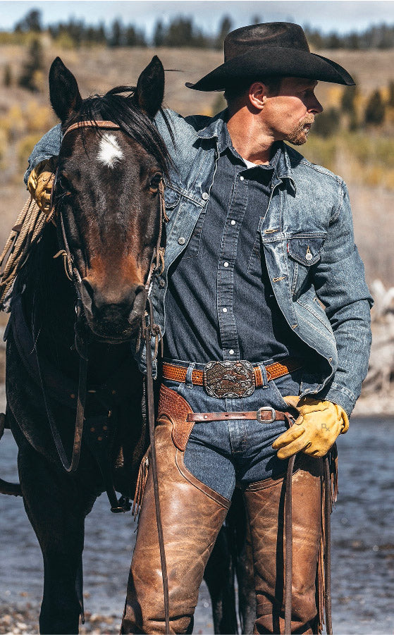 Cowboy store work gloves