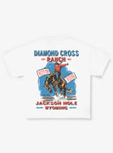 Diamond Cross Ranch Cowboy Rodeo White Keep Ridin' T-Shirt