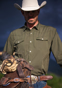 Diamond Cross Ranch Wyoming  Cowboy Shirt