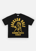 Diamond Cross Ranch Charger Black T-shirt 