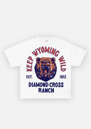 Diamond Cross Ranch Wyoming Wild White T-Shirt