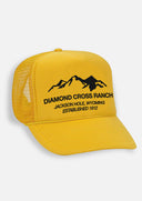 Diamond Cross Ranch Cowboy Yellowstone Wyoming Mountain Trucker Cap